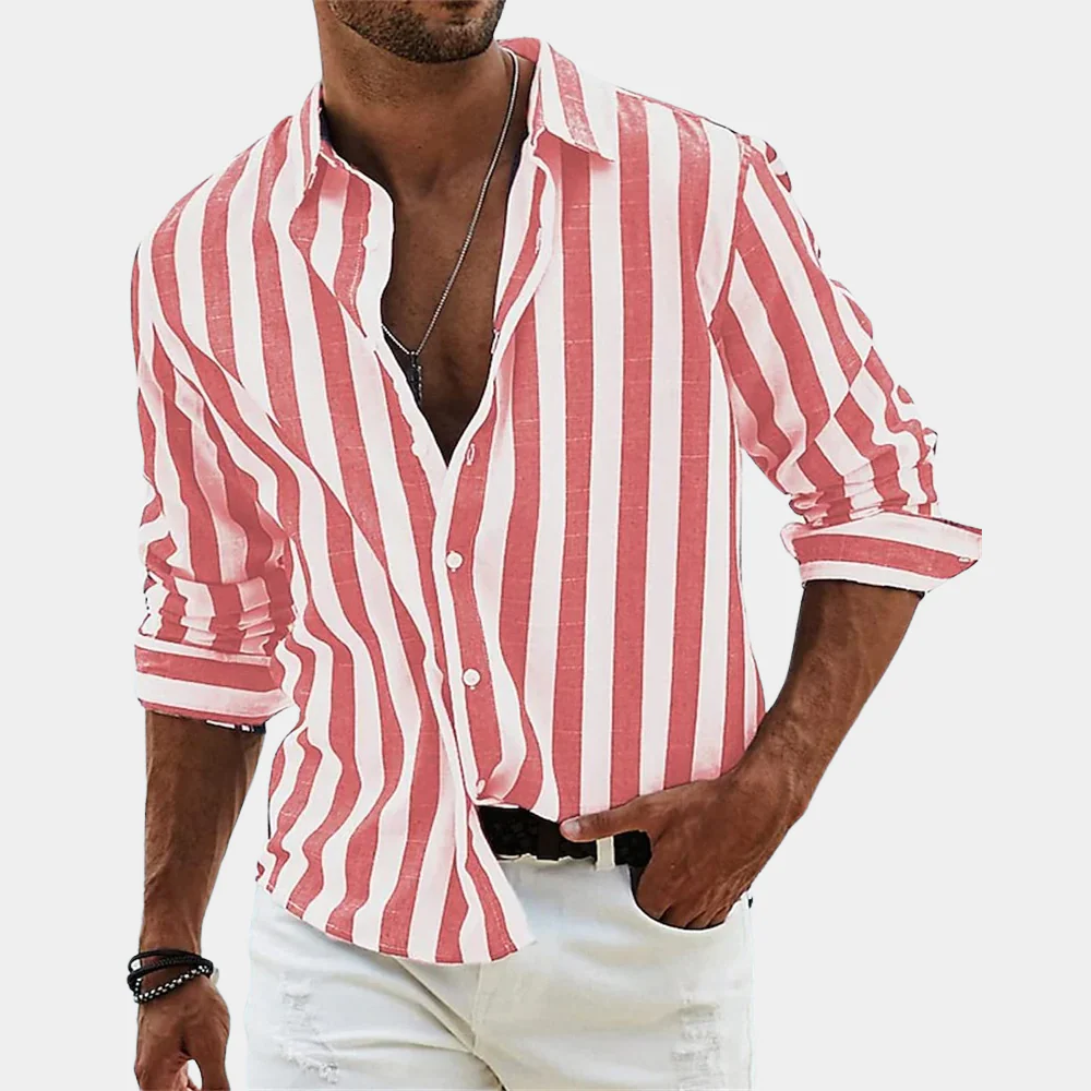 Men's Striped Linen Shirt | Coastal Summer Staple