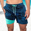 Men's Swim Blend Shorts | Drawstring Waist & Lined Layer