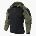 Men's Tactical Synthetic Pullover Jacket | Half Zip & Hood