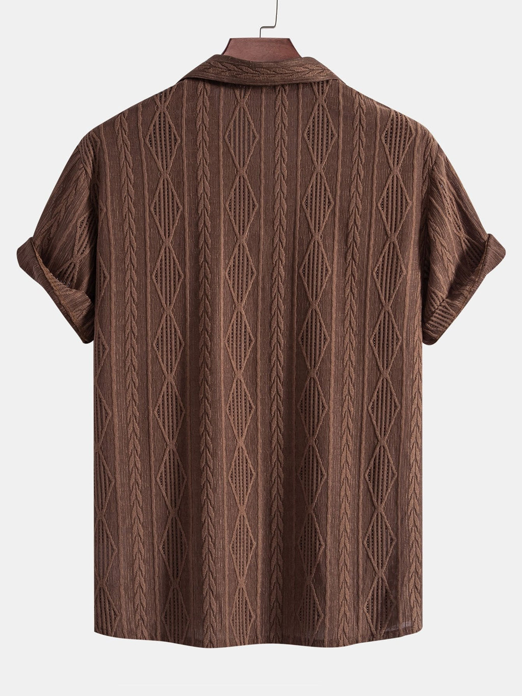 Men's Textured Camp Collar Shirt | Relaxed Summer Style