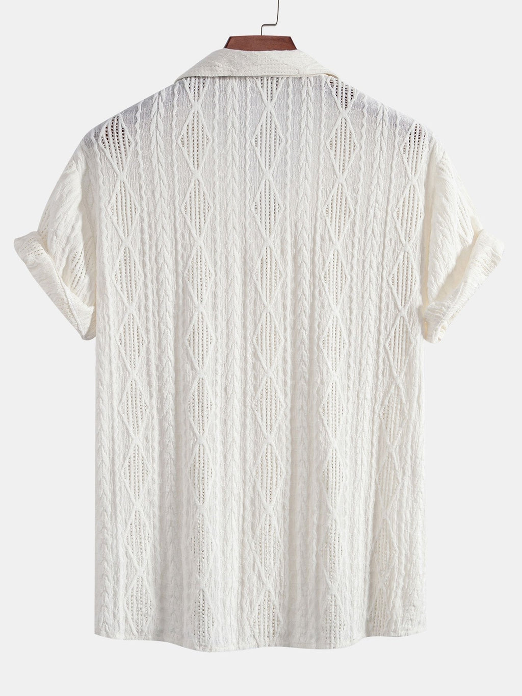 Men's Textured Camp Collar Shirt | Relaxed Summer Style