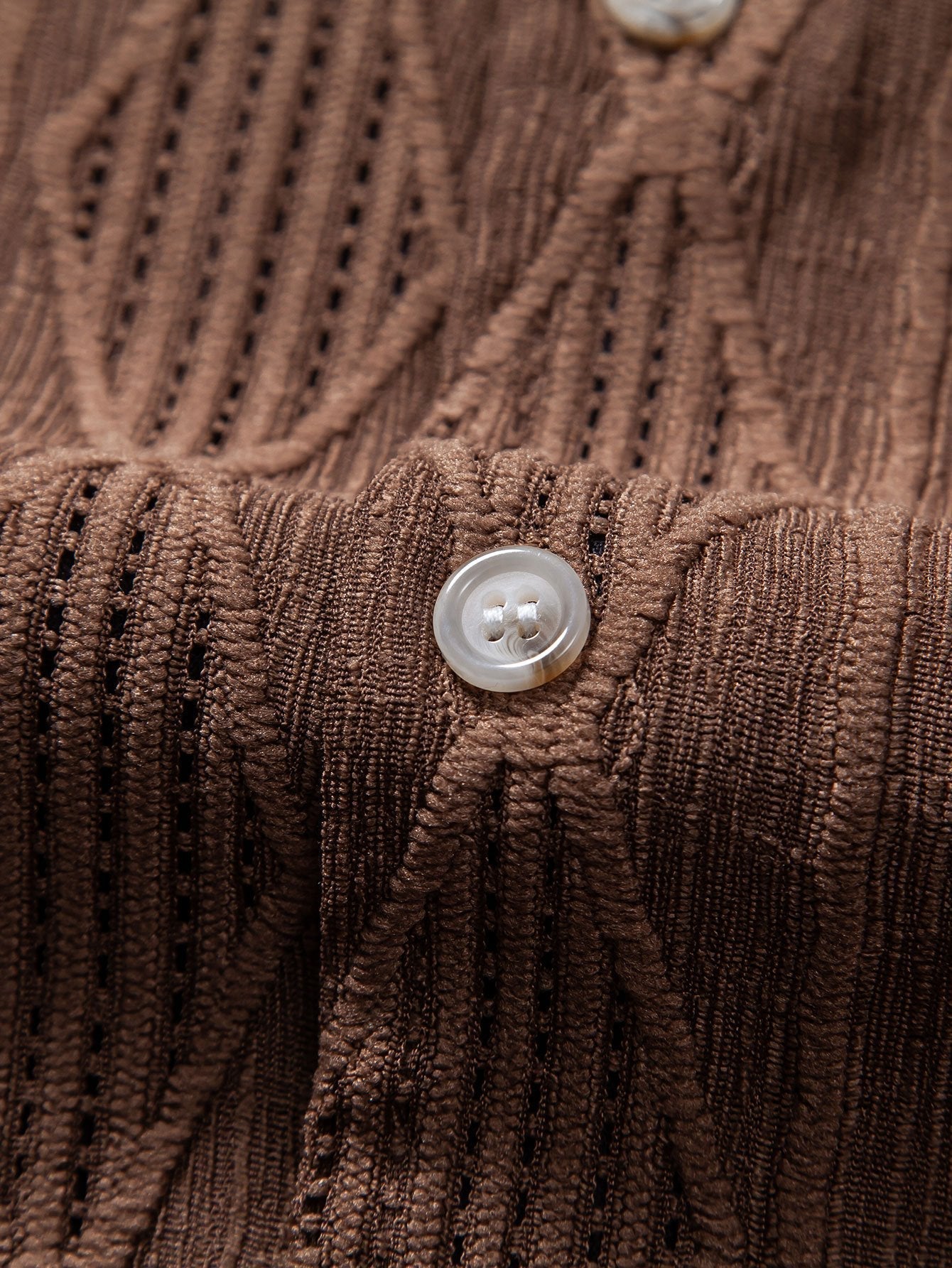Men's Textured Camp Collar Shirt | Relaxed Summer Style