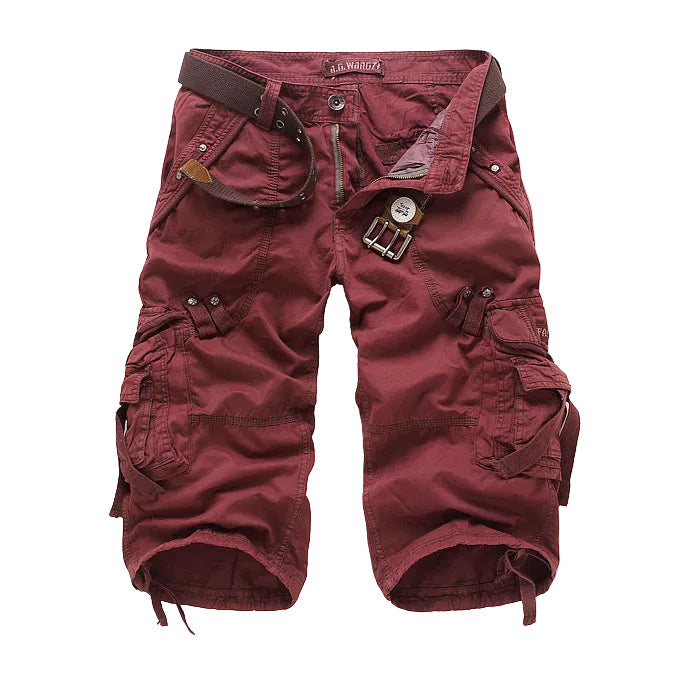 Men's Utility Cargo Shorts | Belt & Flap Pockets