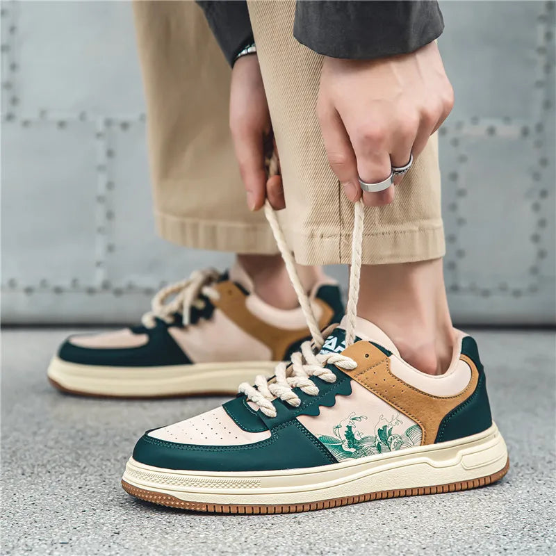 Victor | Men's Panelled Low-Top Skate Shoes