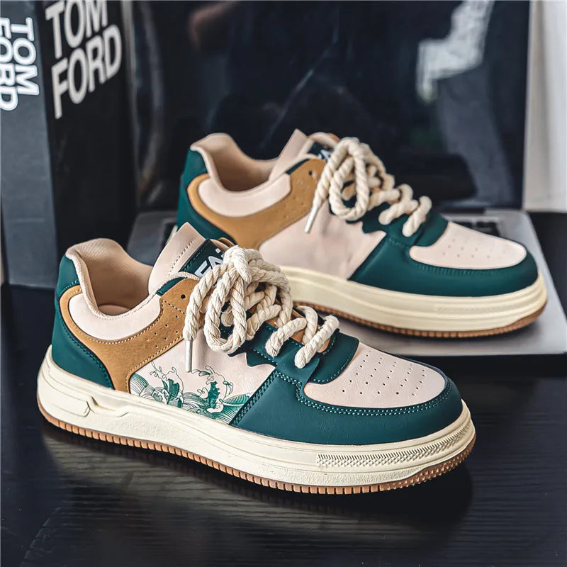 Victor | Men's Panelled Low-Top Skate Shoes