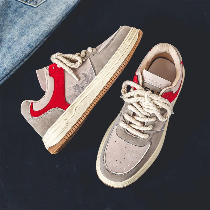 Victor | Men's Panelled Low-Top Skate Shoes