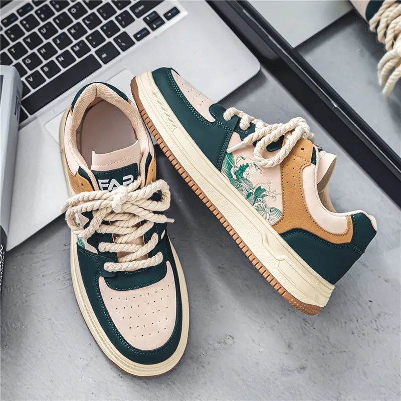Victor | Men's Panelled Low-Top Skate Shoes