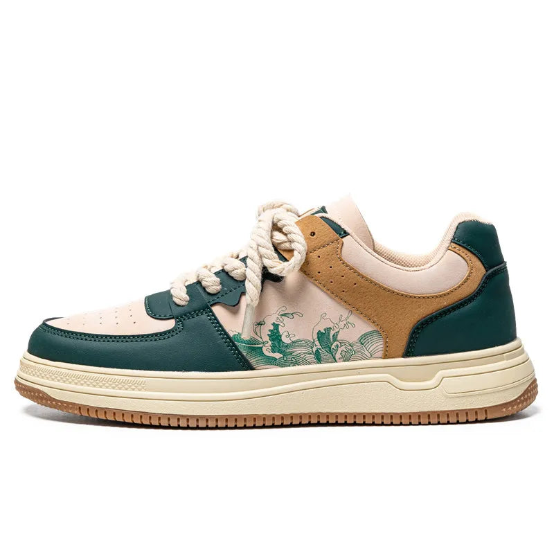 Victor | Men's Panelled Low-Top Skate Shoes