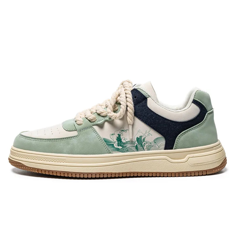 Victor | Men's Panelled Low-Top Skate Shoes