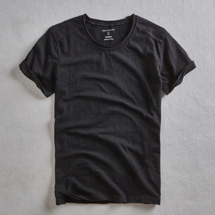 Men's Vintage Wash Organic T-Shirt | Crew Neck & Short Sleeves