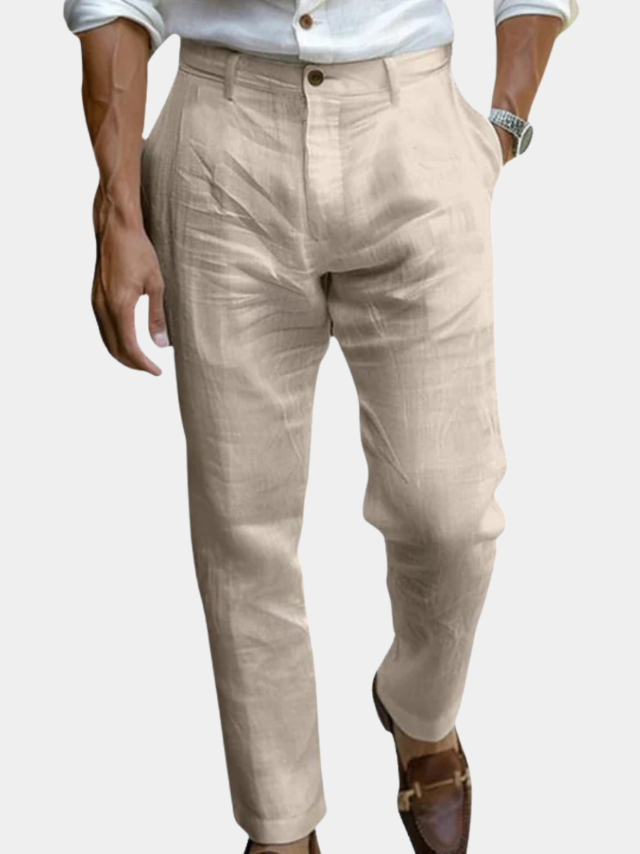 Men's Tapered Pants | Button Fly & Belt Loops