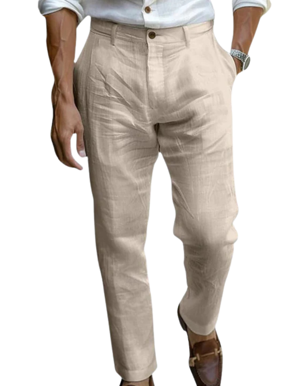 Men's Tapered Pants | Button Fly & Belt Loops